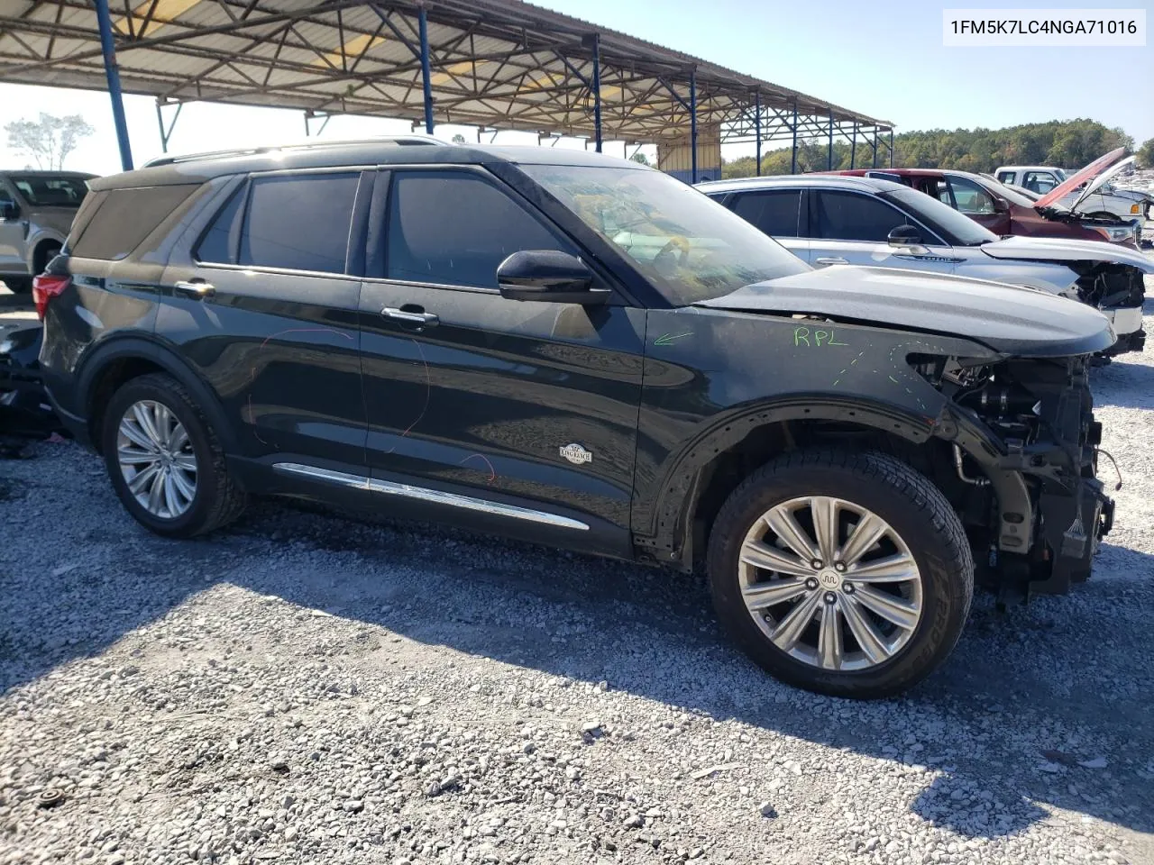 2022 Ford Explorer King Ranch VIN: 1FM5K7LC4NGA71016 Lot: 76548944