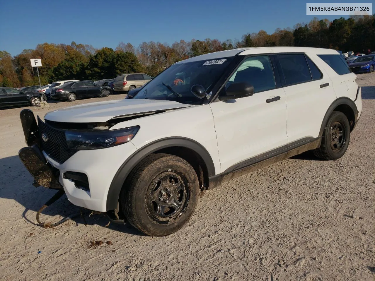 2022 Ford Explorer Police Interceptor VIN: 1FM5K8AB4NGB71326 Lot: 76676474