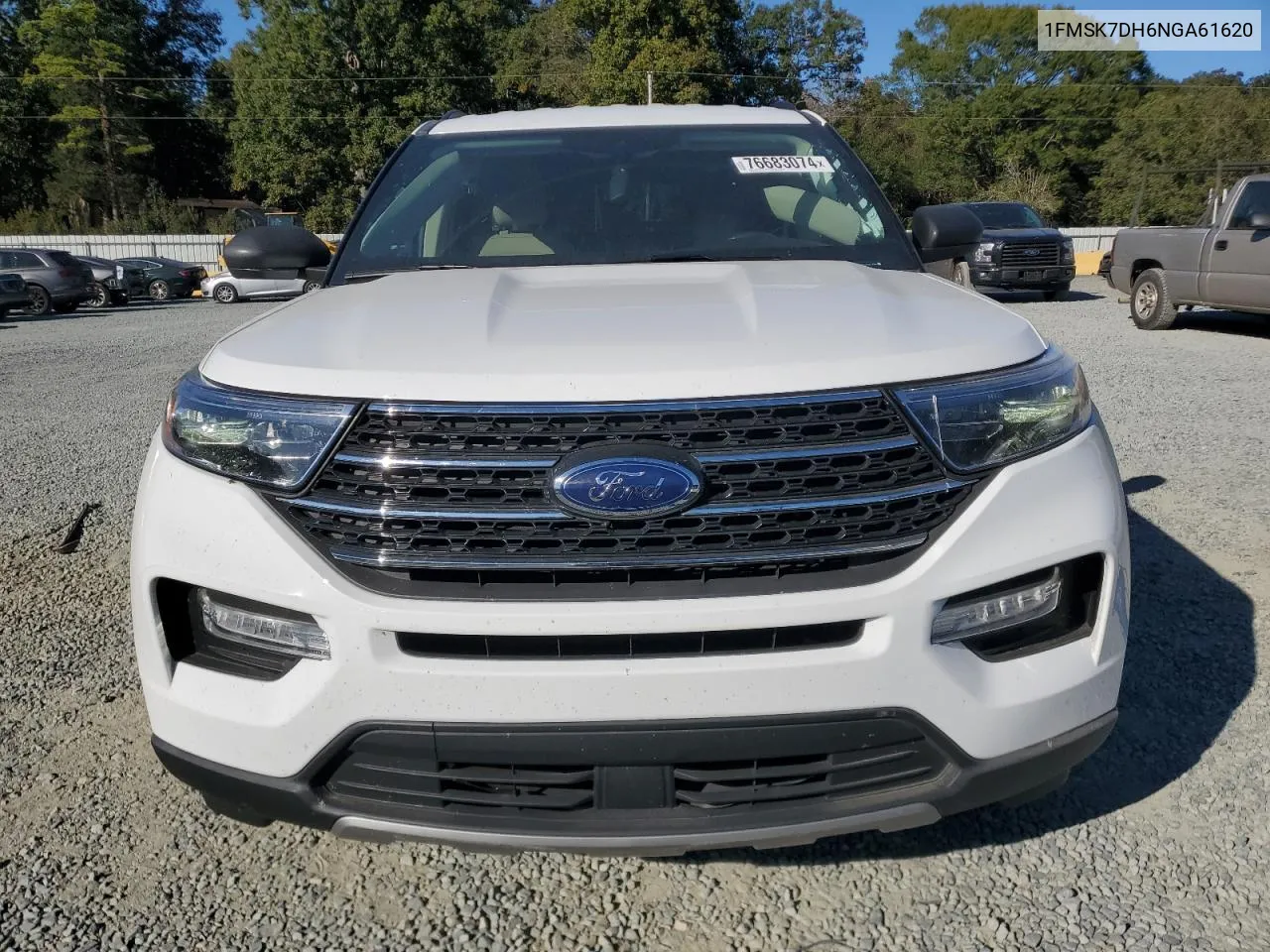 2022 Ford Explorer Xlt VIN: 1FMSK7DH6NGA61620 Lot: 76683074