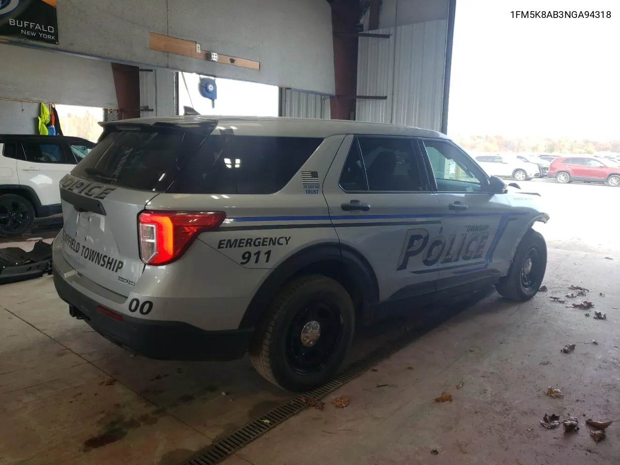 2022 Ford Explorer Police Interceptor VIN: 1FM5K8AB3NGA94318 Lot: 77249654