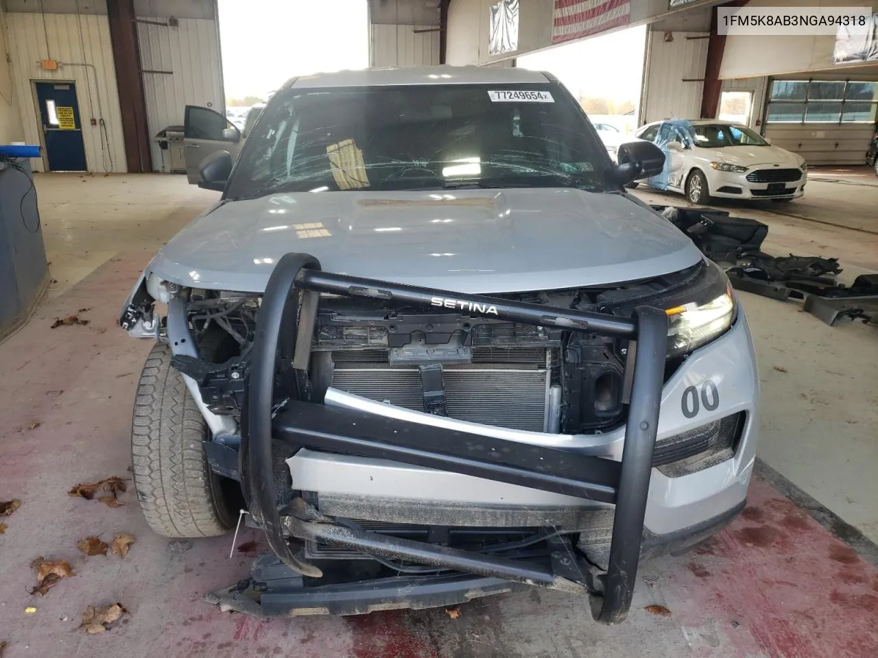 2022 Ford Explorer Police Interceptor VIN: 1FM5K8AB3NGA94318 Lot: 77249654