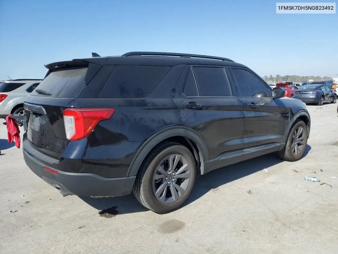 2022 Ford Explorer Xlt VIN: 1FMSK7DH5NGB23492 Lot: 77523474