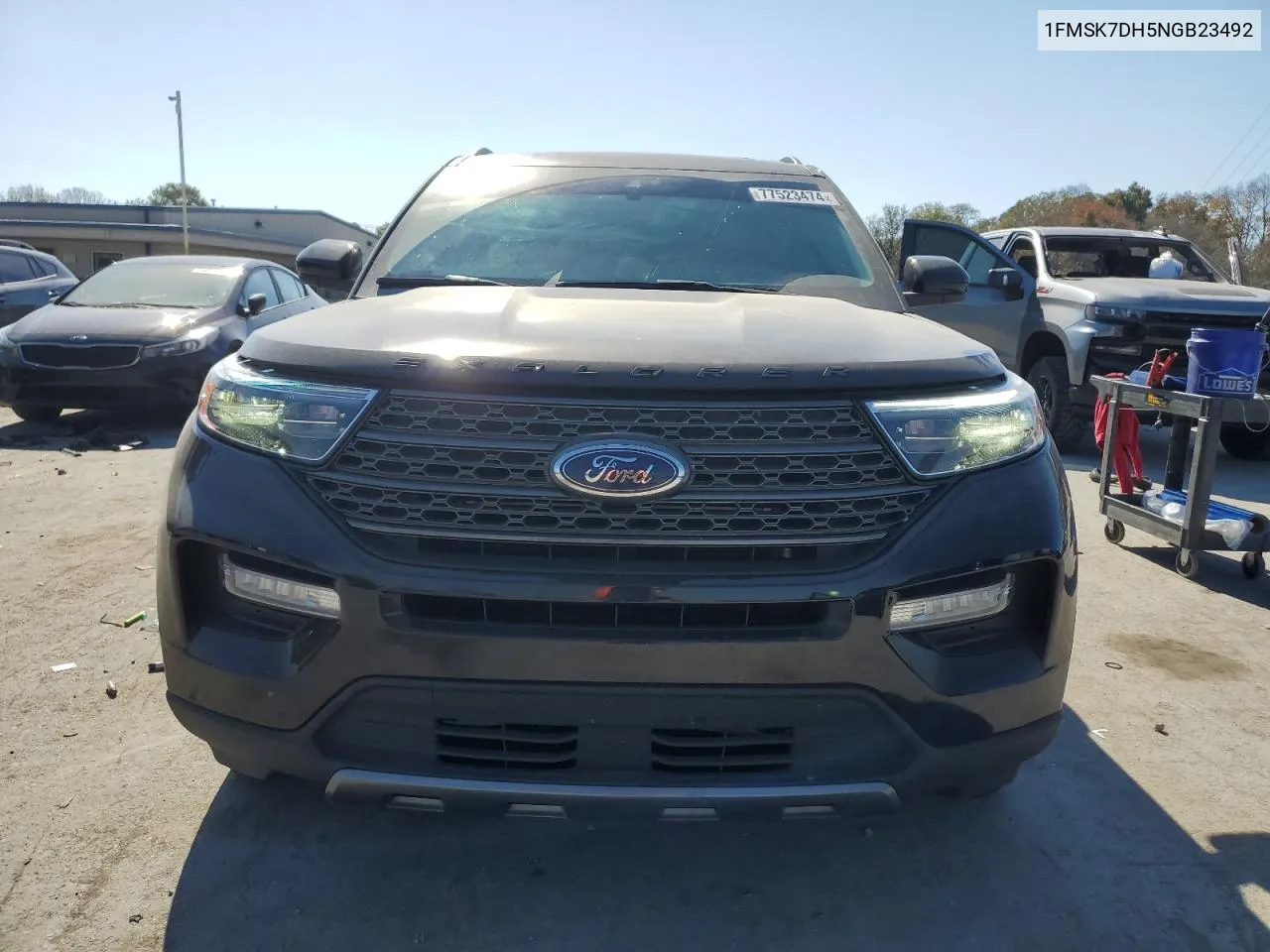 2022 Ford Explorer Xlt VIN: 1FMSK7DH5NGB23492 Lot: 77523474