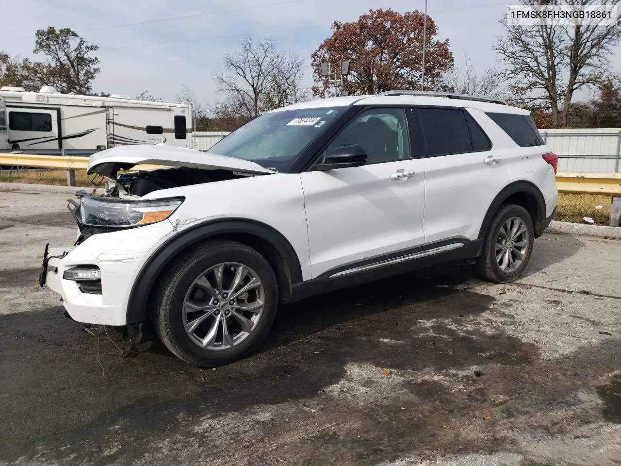 2022 Ford Explorer Limited VIN: 1FMSK8FH3NGB18861 Lot: 77664244