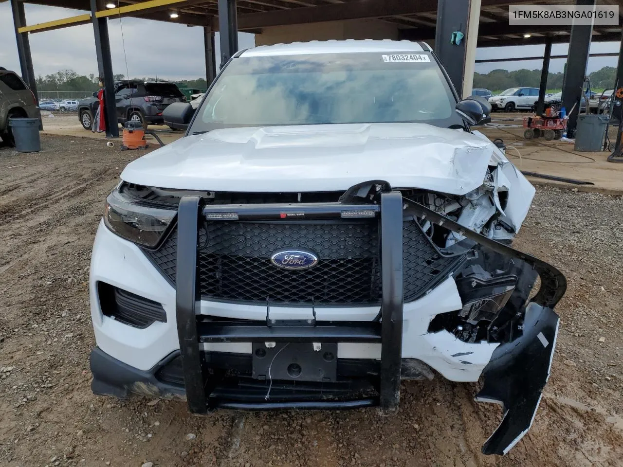 2022 Ford Explorer Police Interceptor VIN: 1FM5K8AB3NGA01619 Lot: 78032404