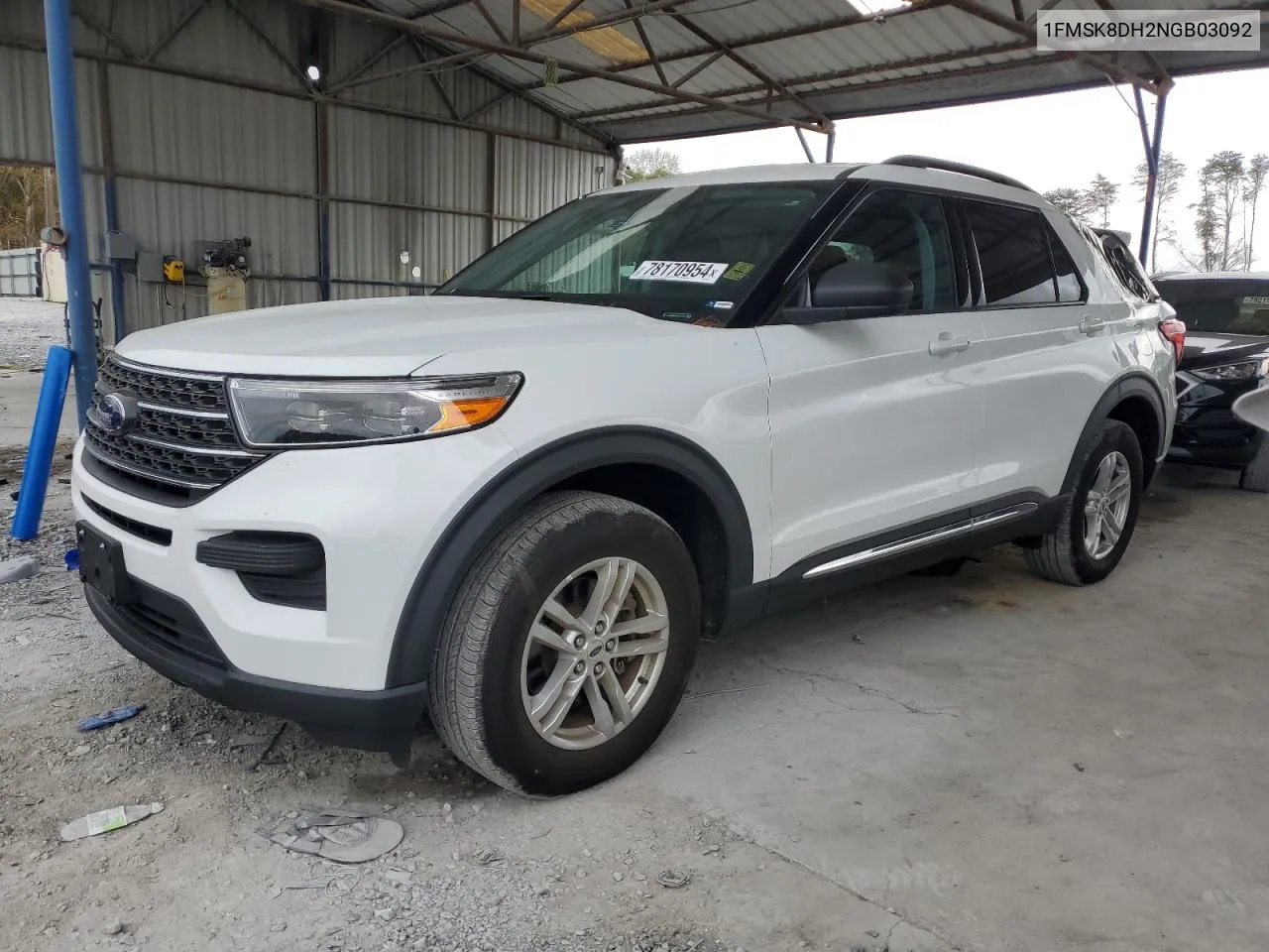 2022 Ford Explorer Xlt VIN: 1FMSK8DH2NGB03092 Lot: 78170954