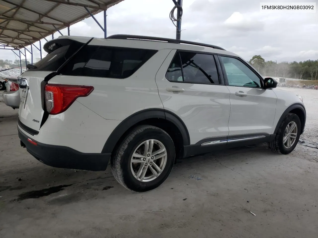 2022 Ford Explorer Xlt VIN: 1FMSK8DH2NGB03092 Lot: 78170954