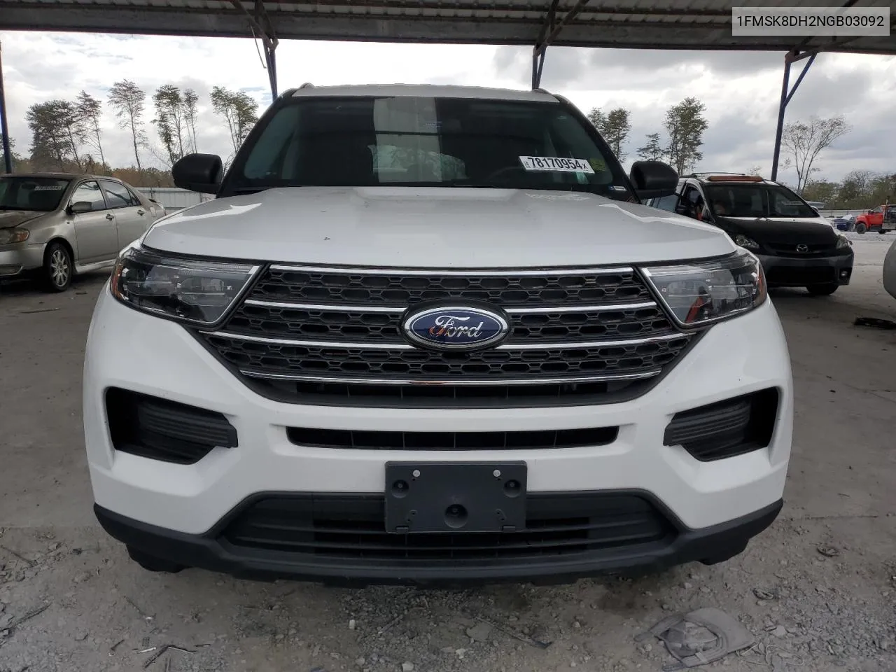 2022 Ford Explorer Xlt VIN: 1FMSK8DH2NGB03092 Lot: 78170954