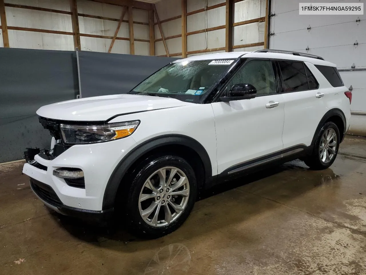 2022 Ford Explorer Limited VIN: 1FMSK7FH4NGA59295 Lot: 79303084