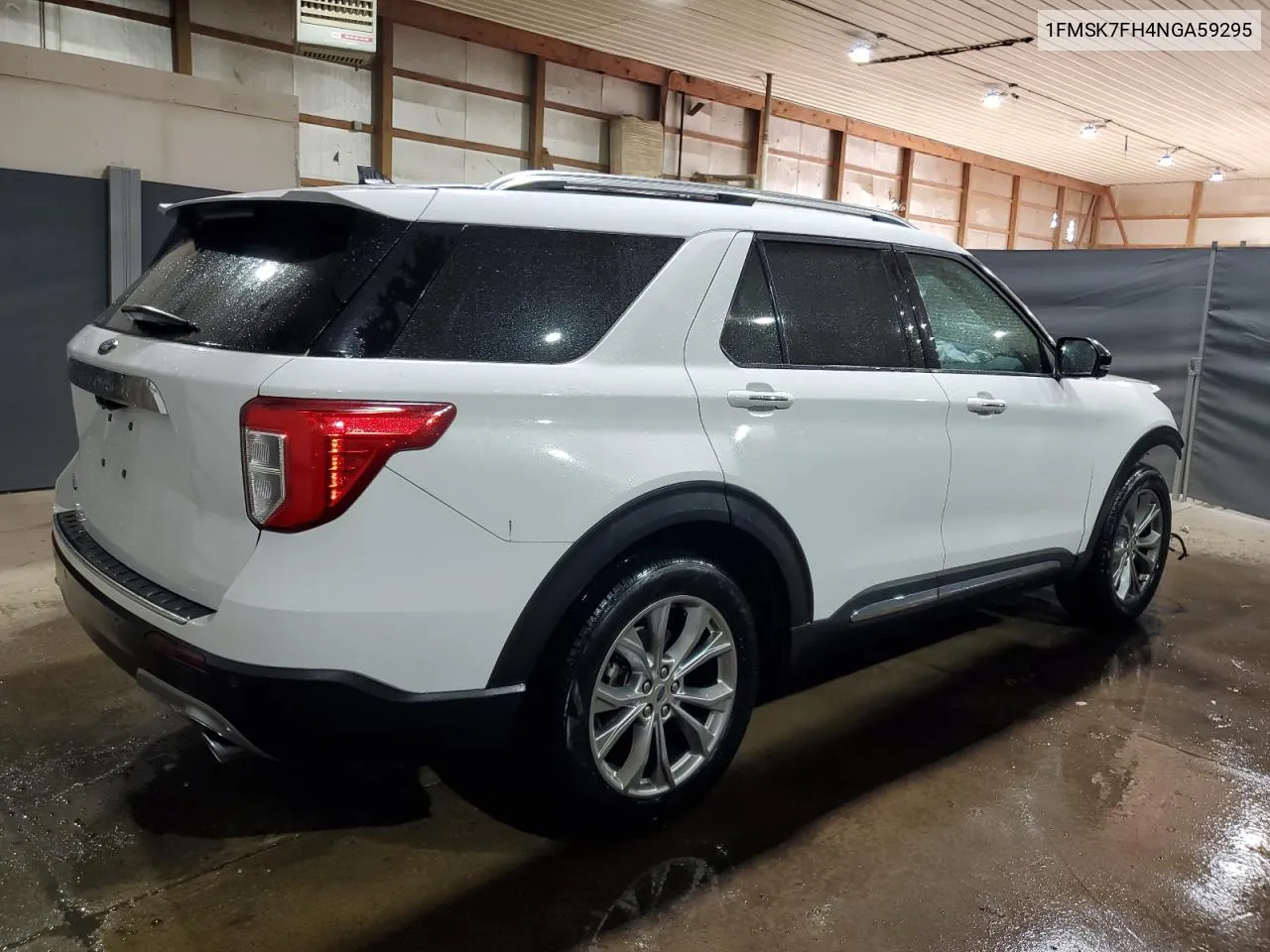 2022 Ford Explorer Limited VIN: 1FMSK7FH4NGA59295 Lot: 79303084