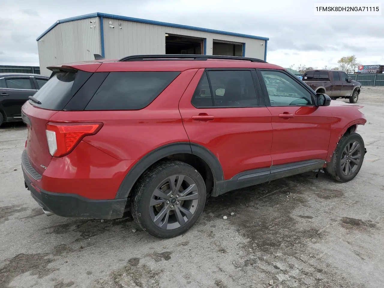 2022 Ford Explorer Xlt VIN: 1FMSK8DH2NGA71115 Lot: 79555834