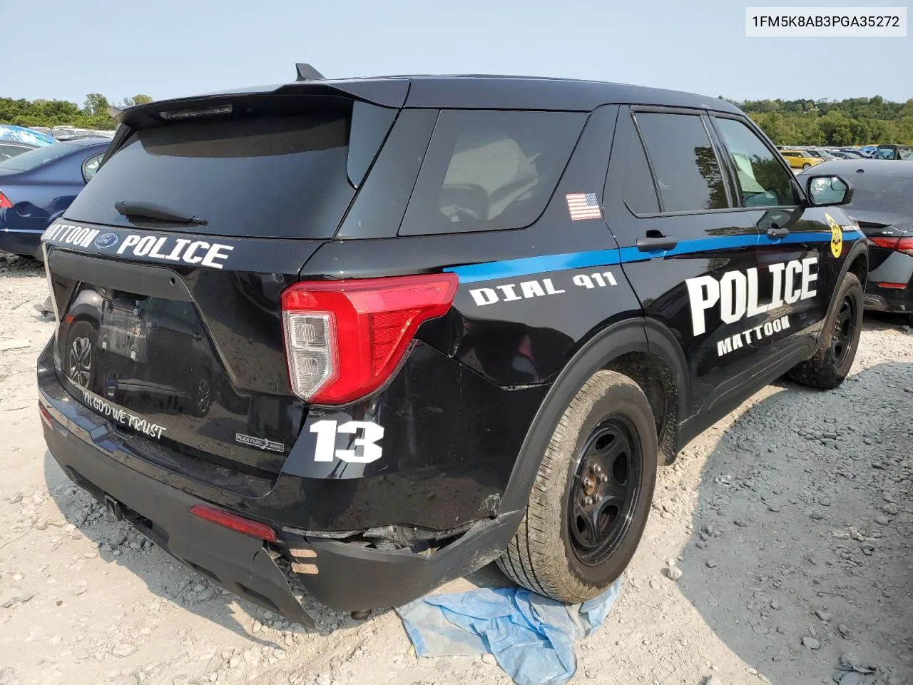 2023 Ford Explorer Police Interceptor VIN: 1FM5K8AB3PGA35272 Lot: 70575614