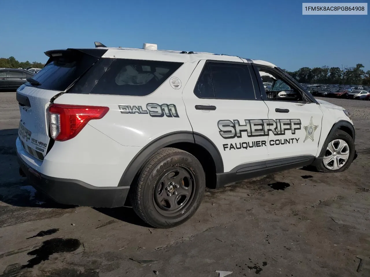 1FM5K8AC8PGB64908 2023 Ford Explorer Police Interceptor