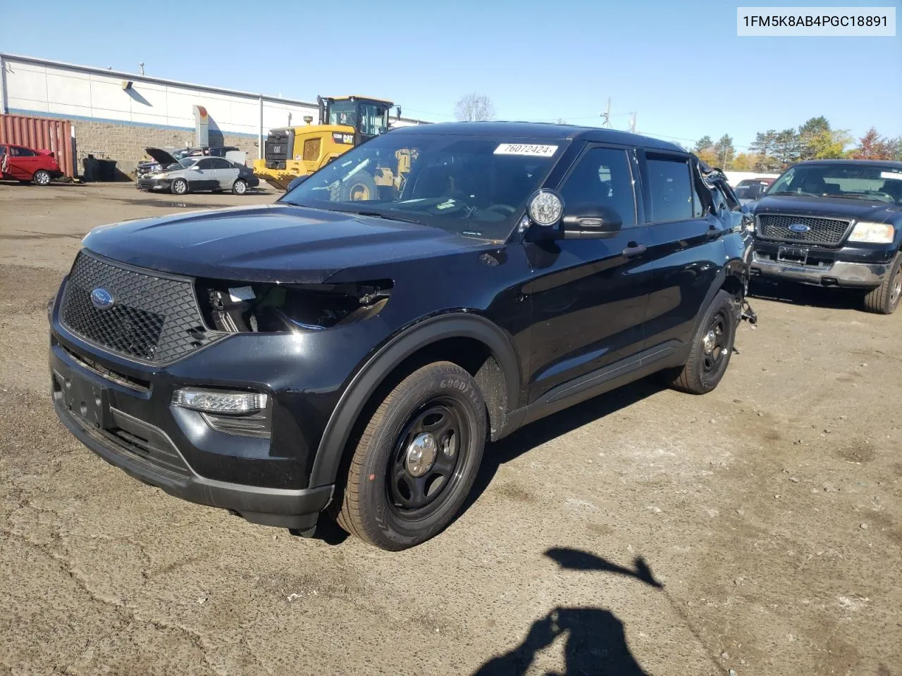 2023 Ford Explorer Police Interceptor VIN: 1FM5K8AB4PGC18891 Lot: 76072424