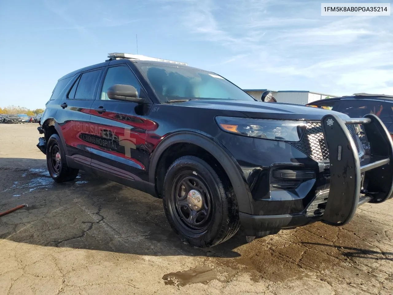 2023 Ford Explorer Police Interceptor VIN: 1FM5K8AB0PGA35214 Lot: 76570784