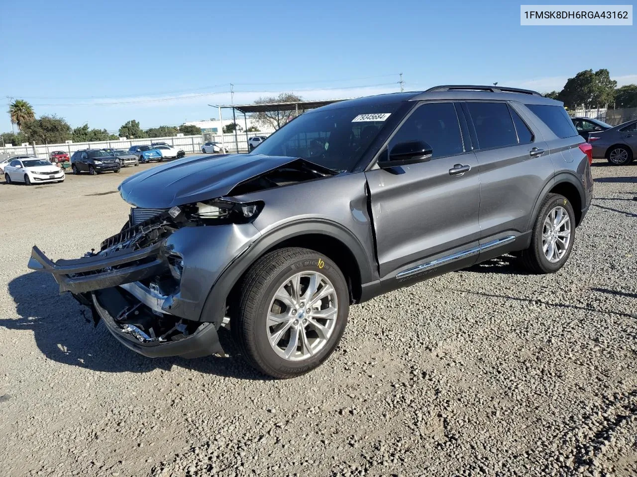 2024 Ford Explorer Xlt VIN: 1FMSK8DH6RGA43162 Lot: 79345684