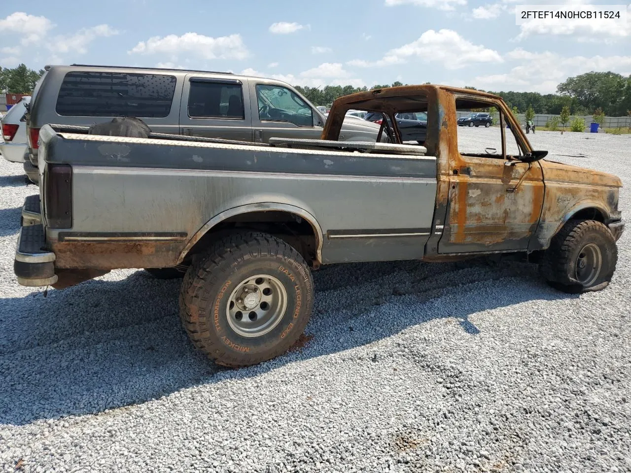 1987 Ford F150 VIN: 2FTEF14N0HCB11524 Lot: 66297094