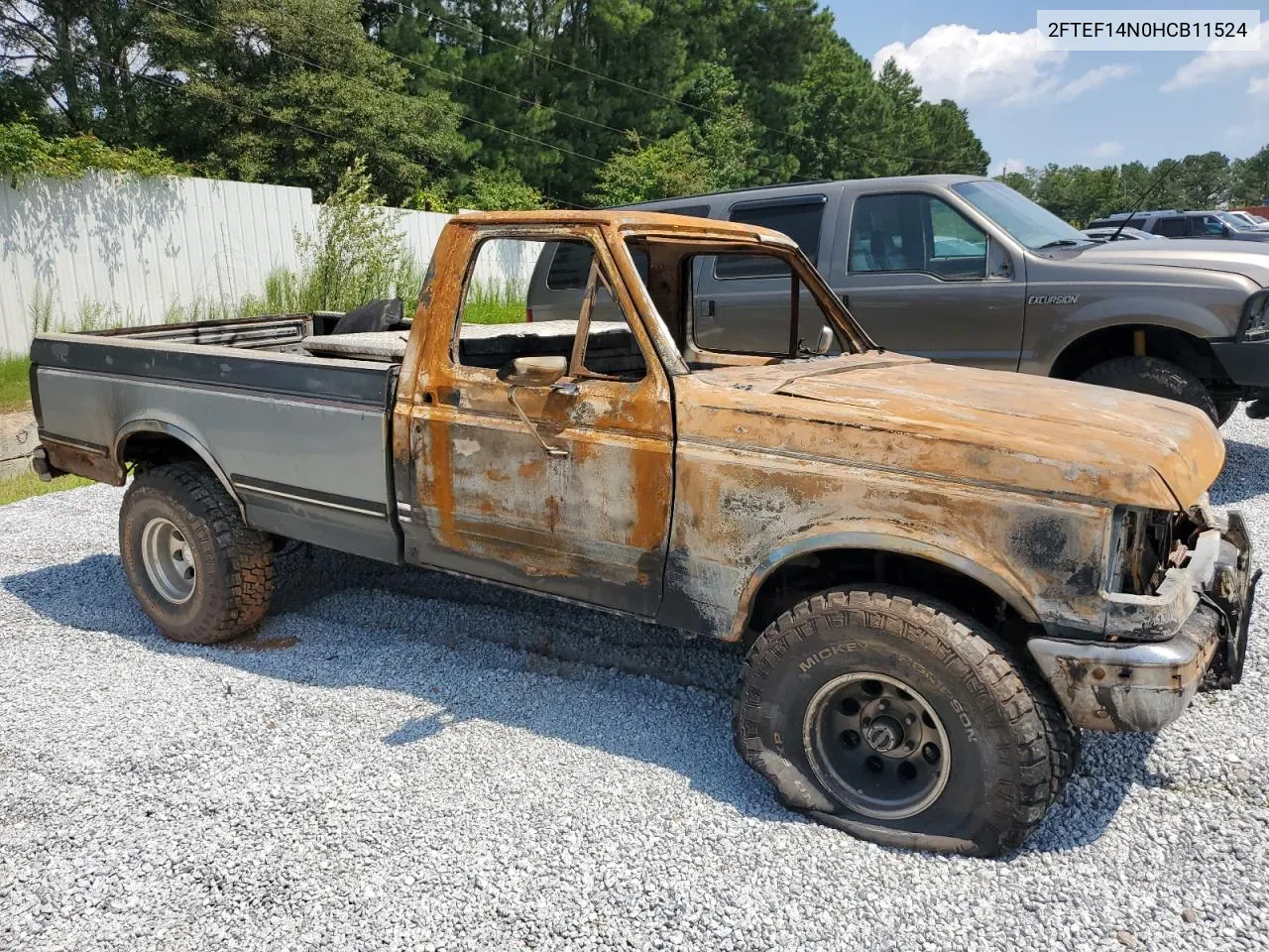 1987 Ford F150 VIN: 2FTEF14N0HCB11524 Lot: 66297094