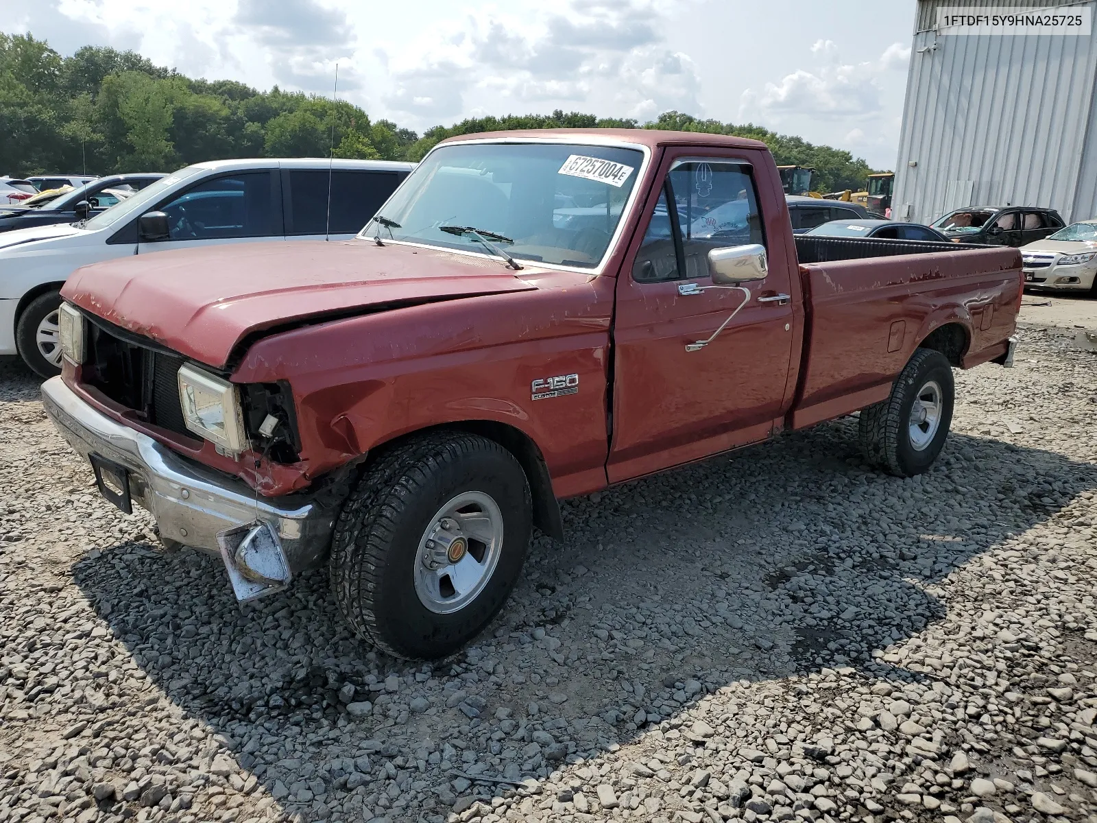 1987 Ford F150 VIN: 1FTDF15Y9HNA25725 Lot: 67257004