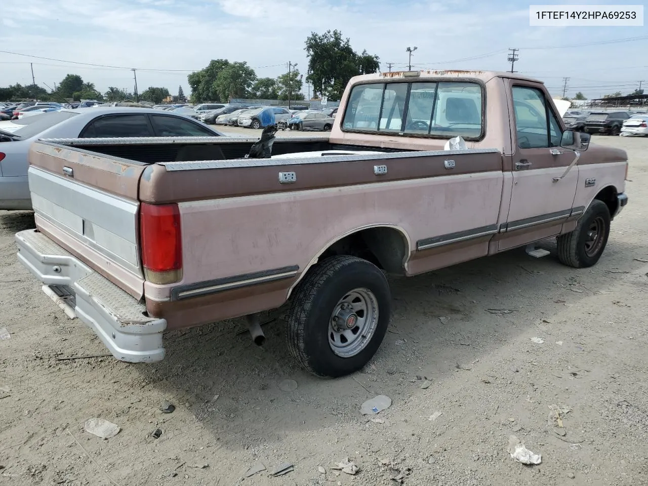 1987 Ford F150 VIN: 1FTEF14Y2HPA69253 Lot: 74633154