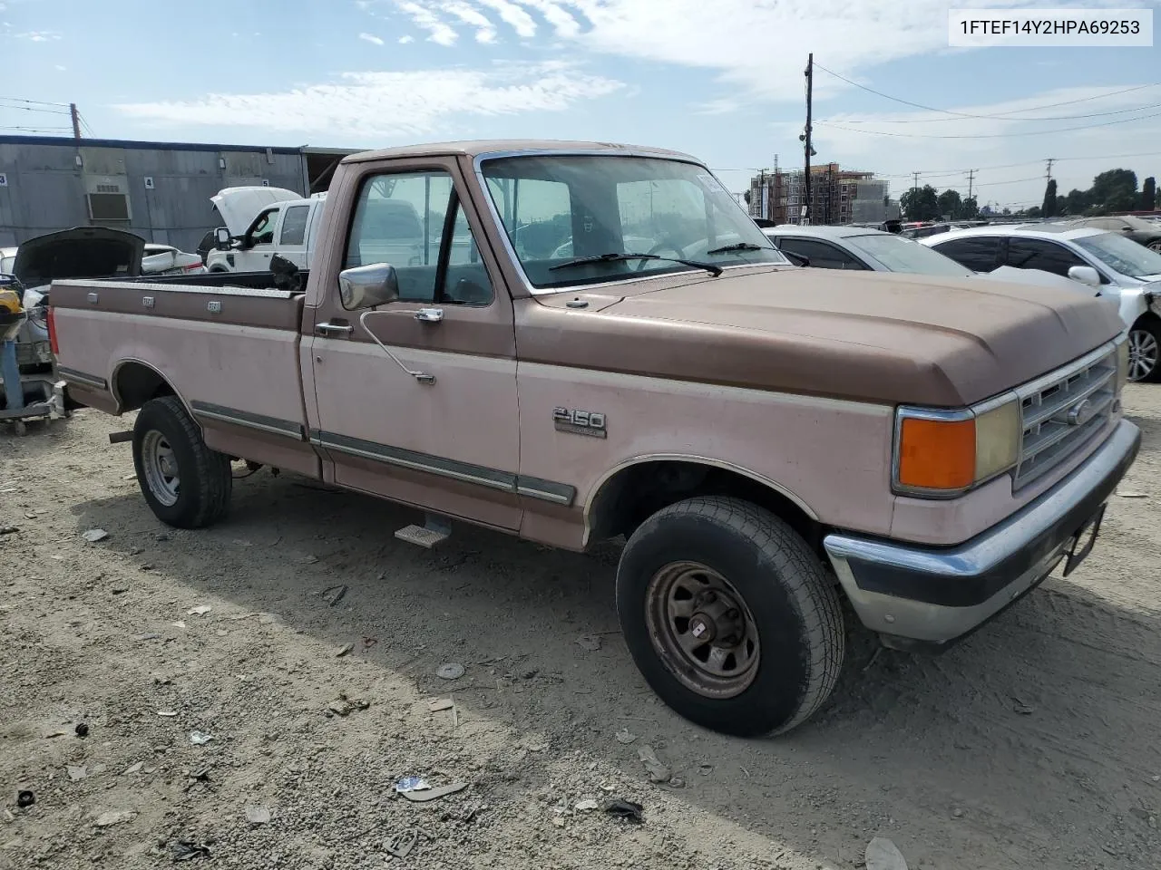 1987 Ford F150 VIN: 1FTEF14Y2HPA69253 Lot: 74633154