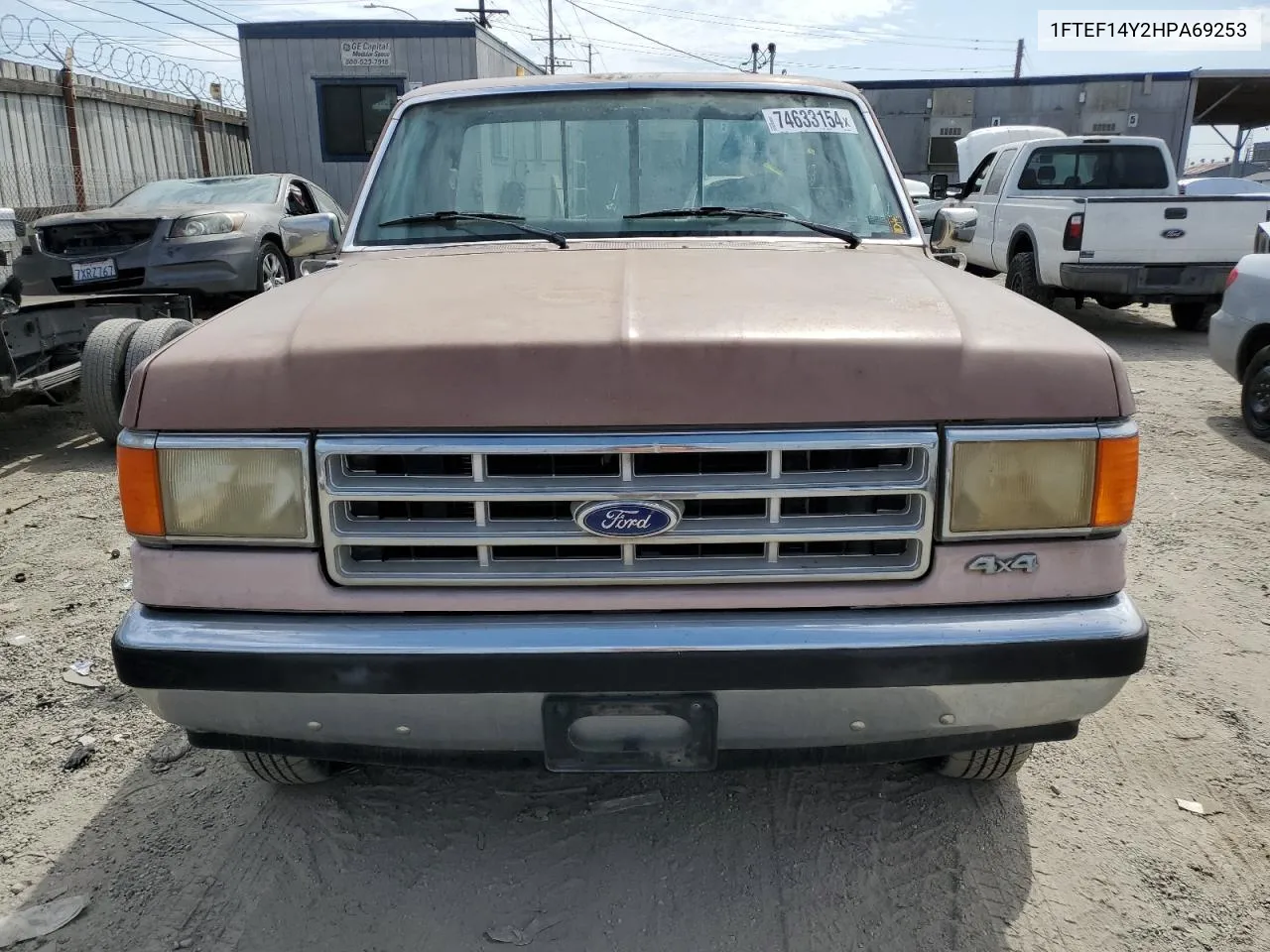 1987 Ford F150 VIN: 1FTEF14Y2HPA69253 Lot: 74633154