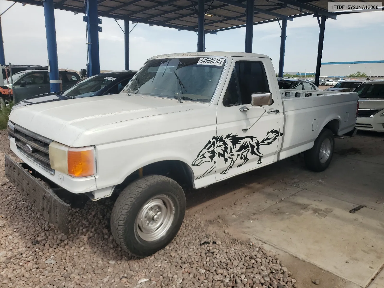 1988 Ford F150 VIN: 1FTDF15Y2JNA12868 Lot: 64960344