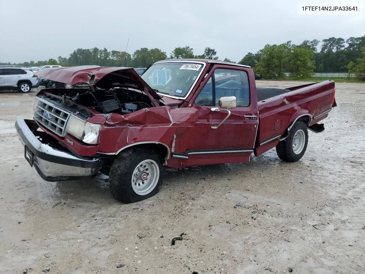 1988 Ford F150 VIN: 1FTEF14N2JPA33641 Lot: 70673454