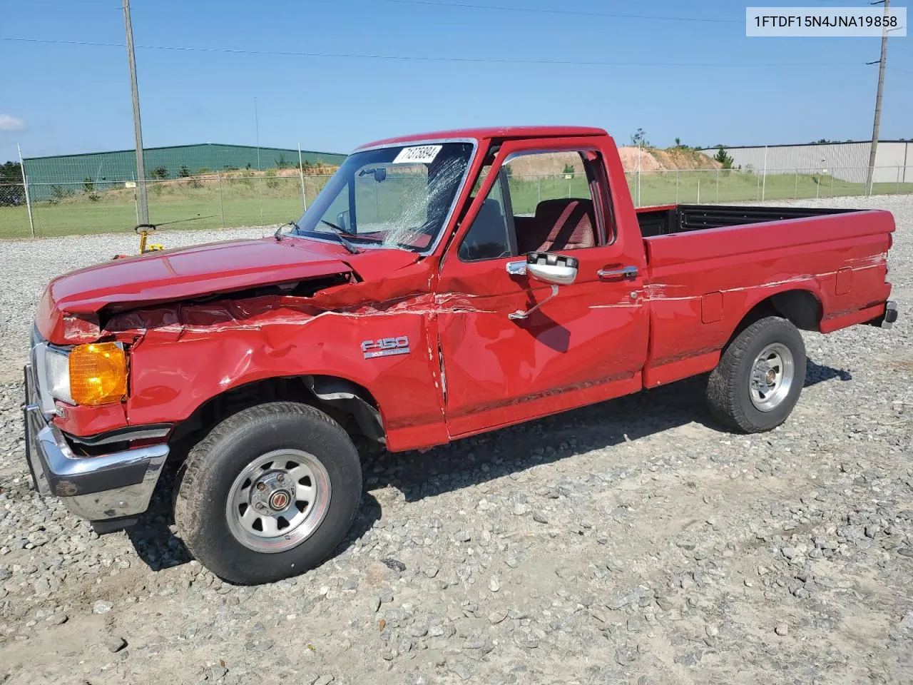 1988 Ford F150 VIN: 1FTDF15N4JNA19858 Lot: 71375894