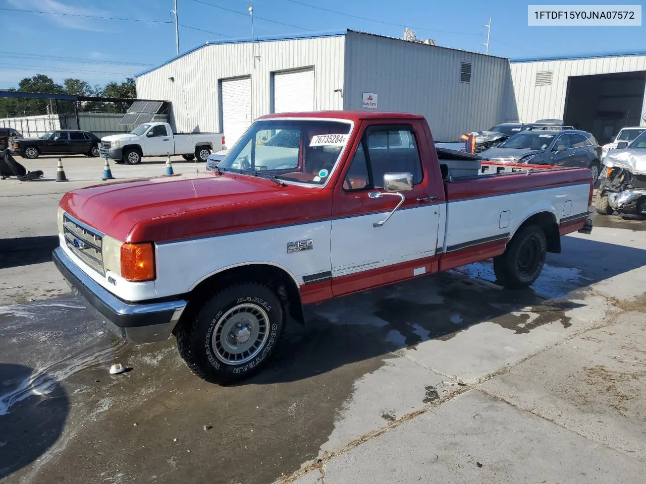 1988 Ford F150 VIN: 1FTDF15Y0JNA07572 Lot: 76735284