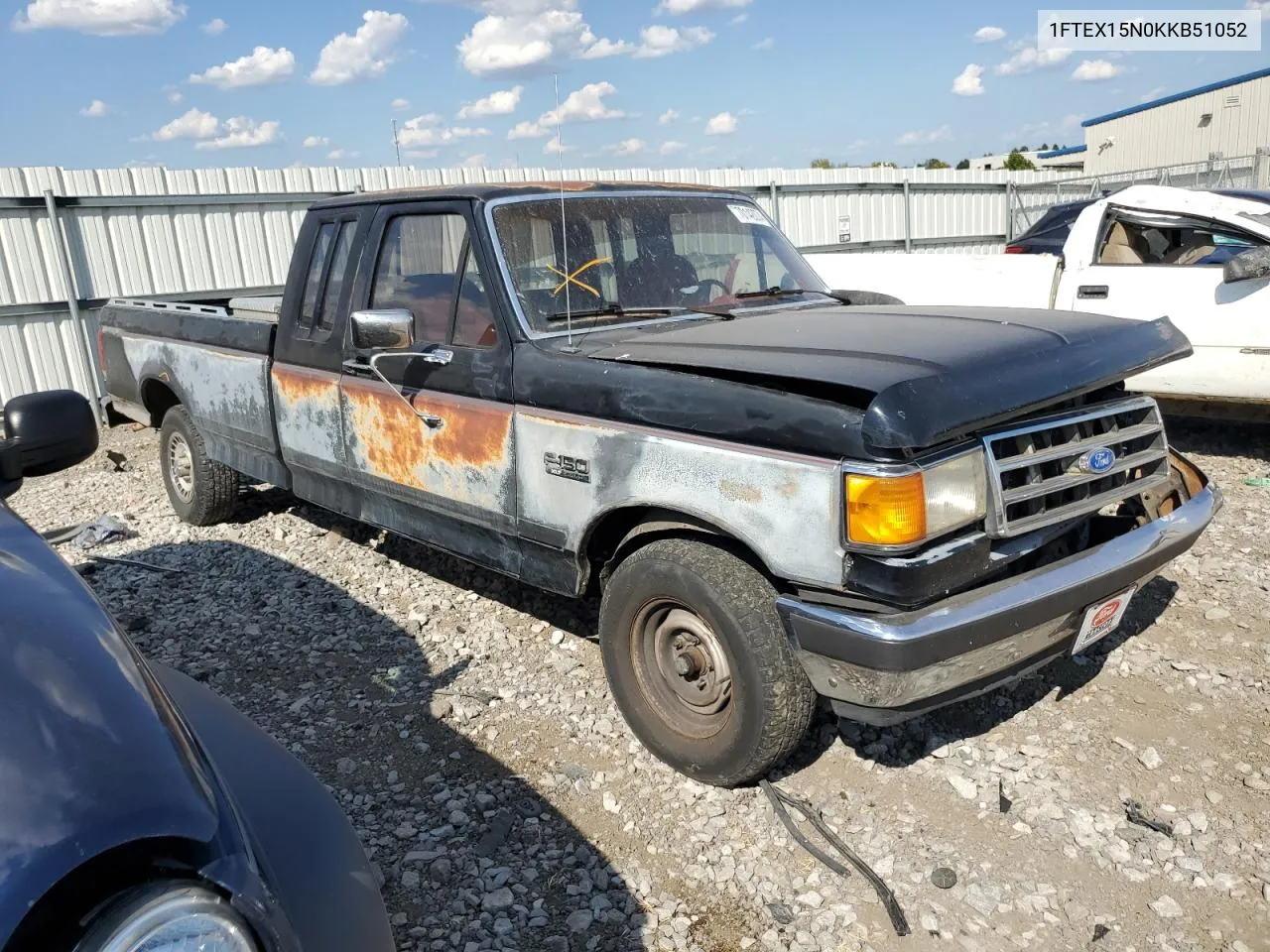 1989 Ford F150 VIN: 1FTEX15N0KKB51052 Lot: 70142074