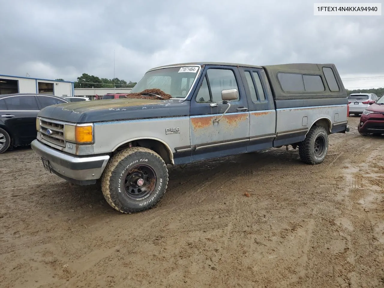 1989 Ford F150 VIN: 1FTEX14N4KKA94940 Lot: 71871464