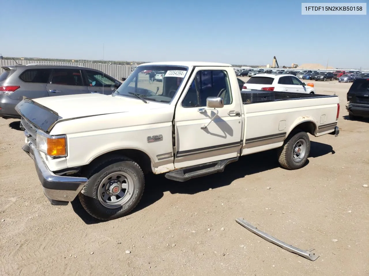 1989 Ford F150 VIN: 1FTDF15N2KKB50158 Lot: 73354394