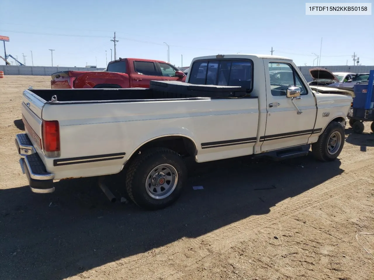 1989 Ford F150 VIN: 1FTDF15N2KKB50158 Lot: 73354394