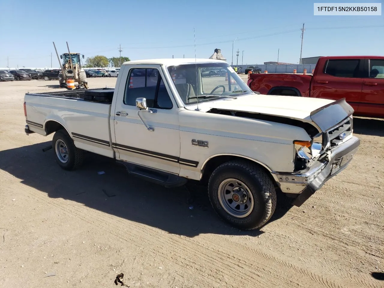 1989 Ford F150 VIN: 1FTDF15N2KKB50158 Lot: 73354394