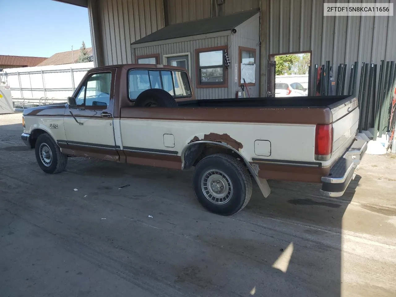 1989 Ford F150 VIN: 2FTDF15N8KCA11656 Lot: 75445804