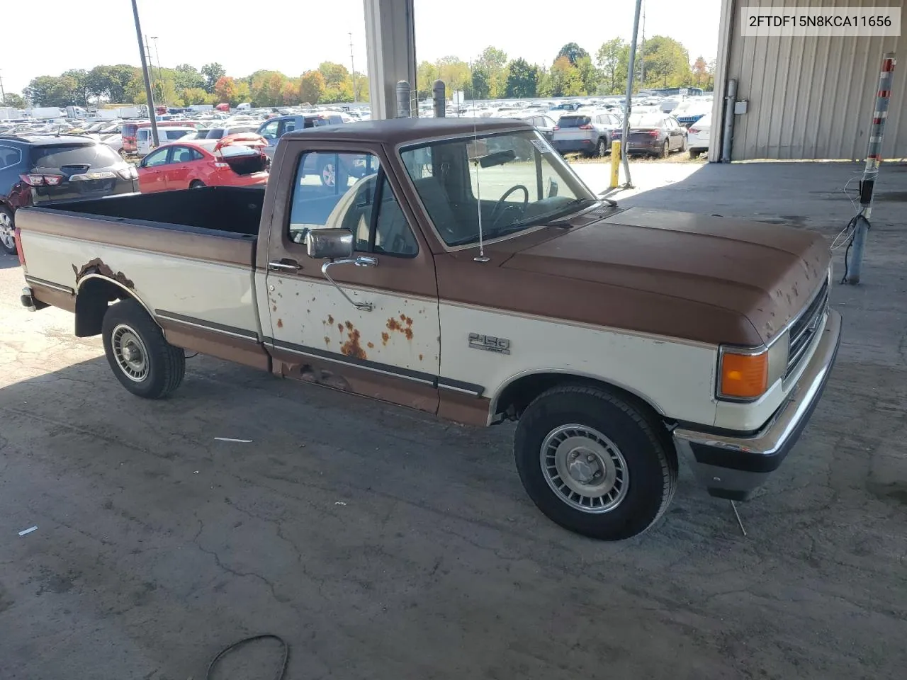 1989 Ford F150 VIN: 2FTDF15N8KCA11656 Lot: 75445804