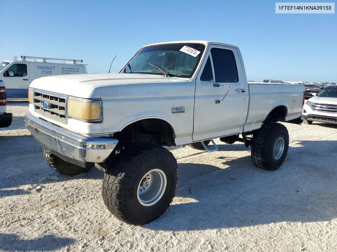 1989 Ford F150 VIN: 1FTEF14N1KNA39153 Lot: 77741674