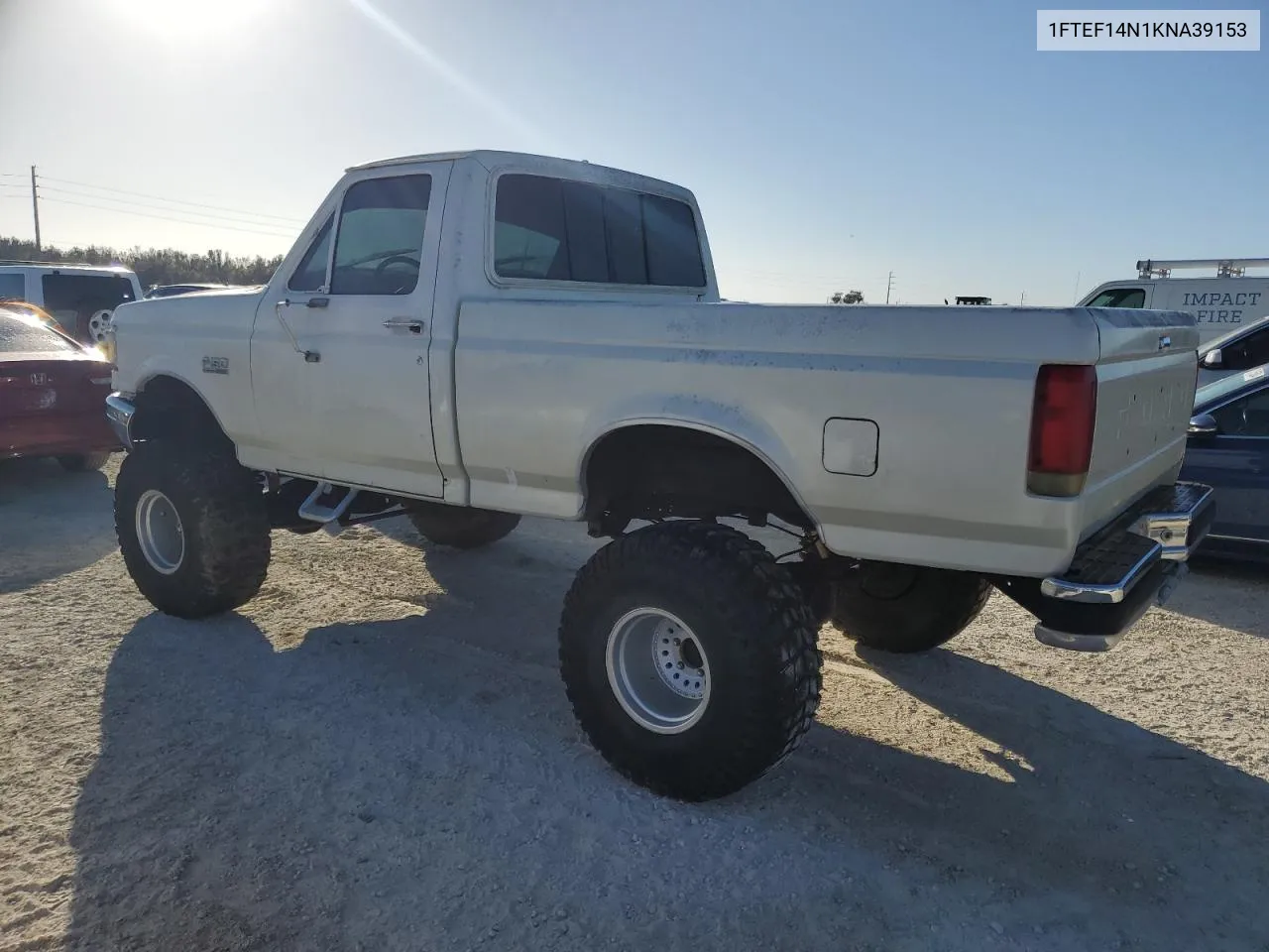 1989 Ford F150 VIN: 1FTEF14N1KNA39153 Lot: 77741674