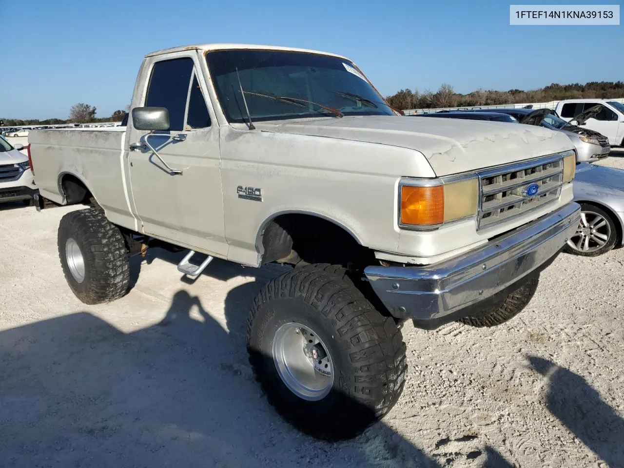 1989 Ford F150 VIN: 1FTEF14N1KNA39153 Lot: 77741674