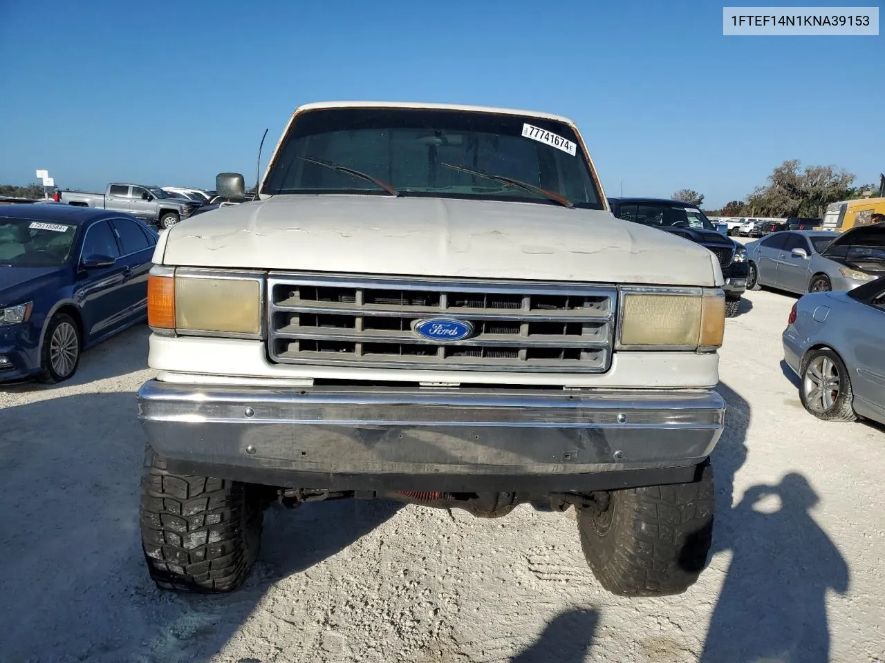 1989 Ford F150 VIN: 1FTEF14N1KNA39153 Lot: 77741674