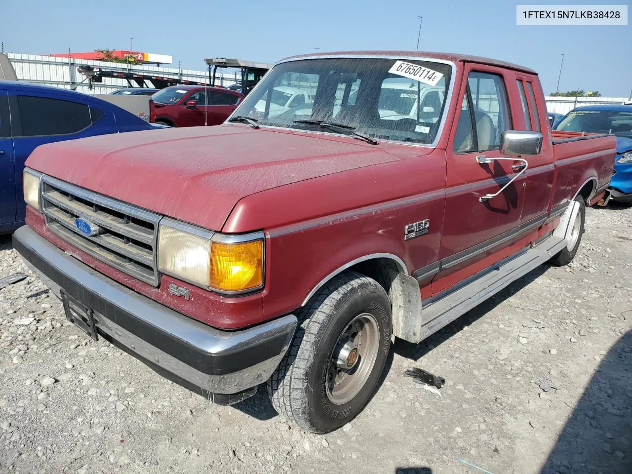 1990 Ford F150 VIN: 1FTEX15N7LKB38428 Lot: 67650114