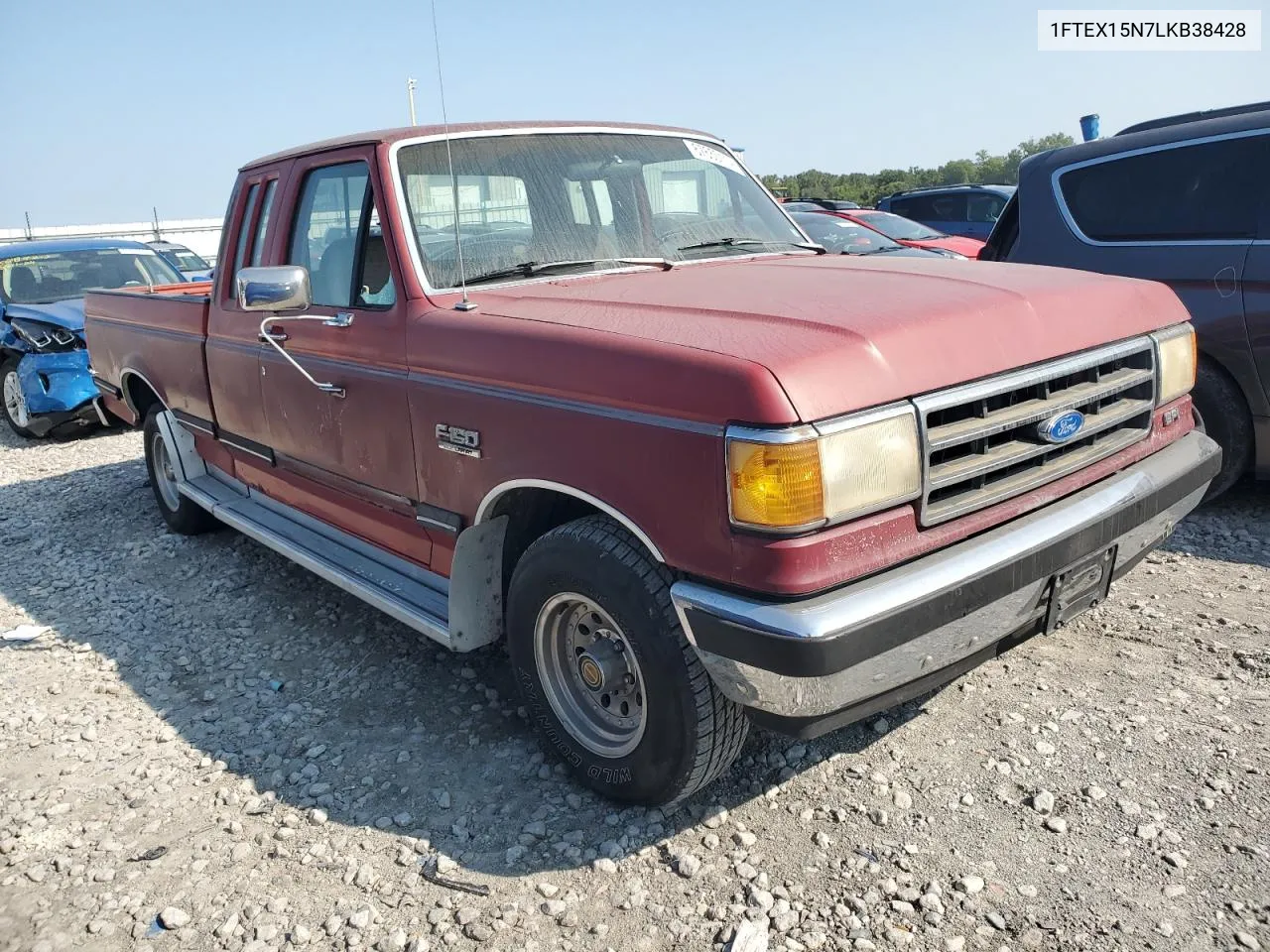 1990 Ford F150 VIN: 1FTEX15N7LKB38428 Lot: 67650114