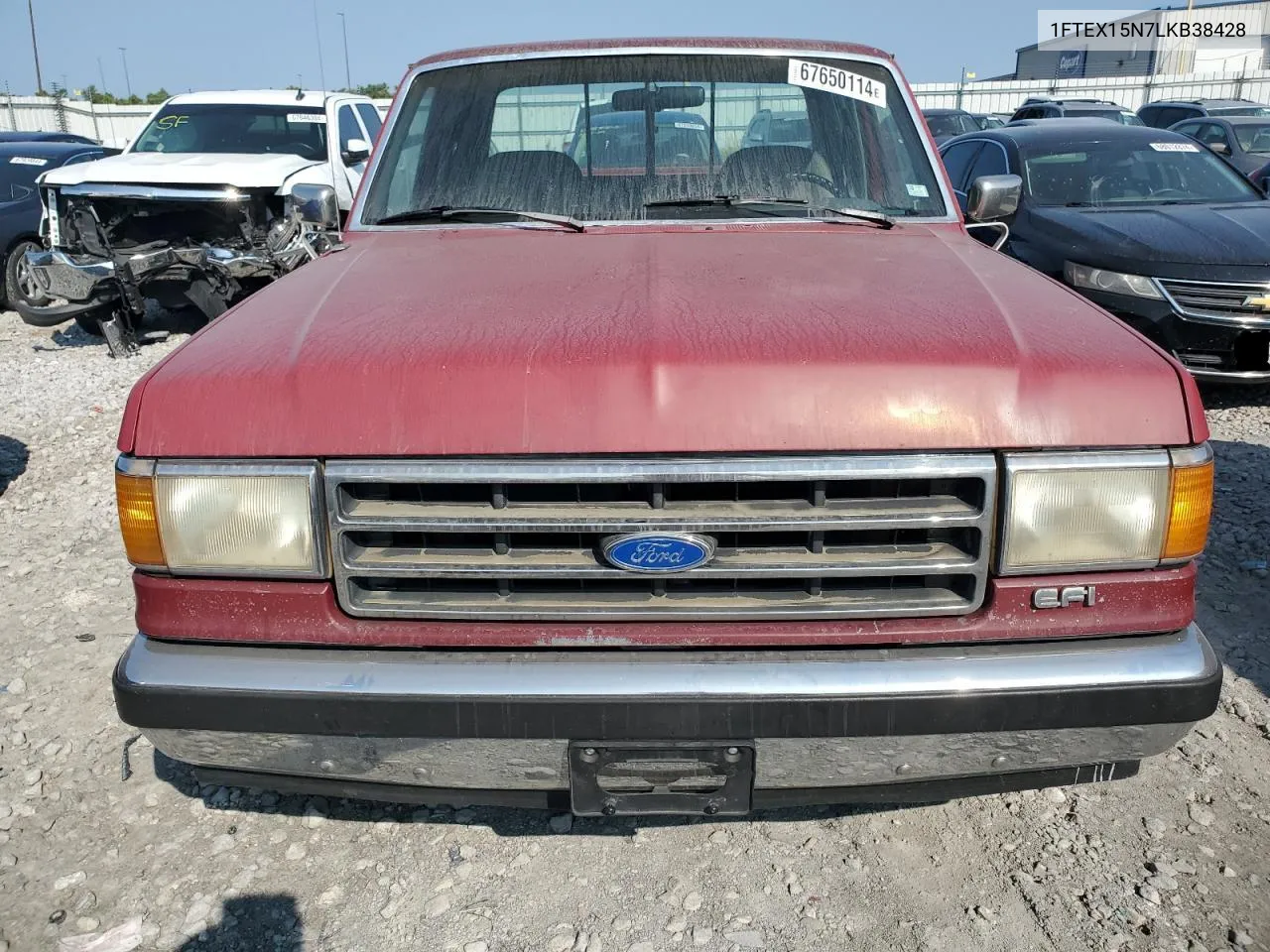 1990 Ford F150 VIN: 1FTEX15N7LKB38428 Lot: 67650114