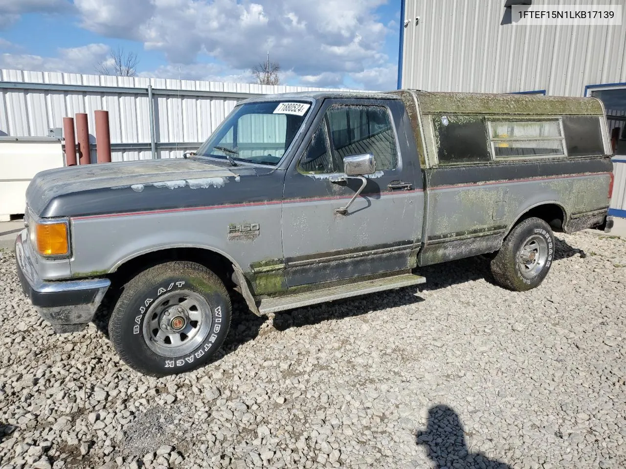 1990 Ford F150 VIN: 1FTEF15N1LKB17139 Lot: 71880524