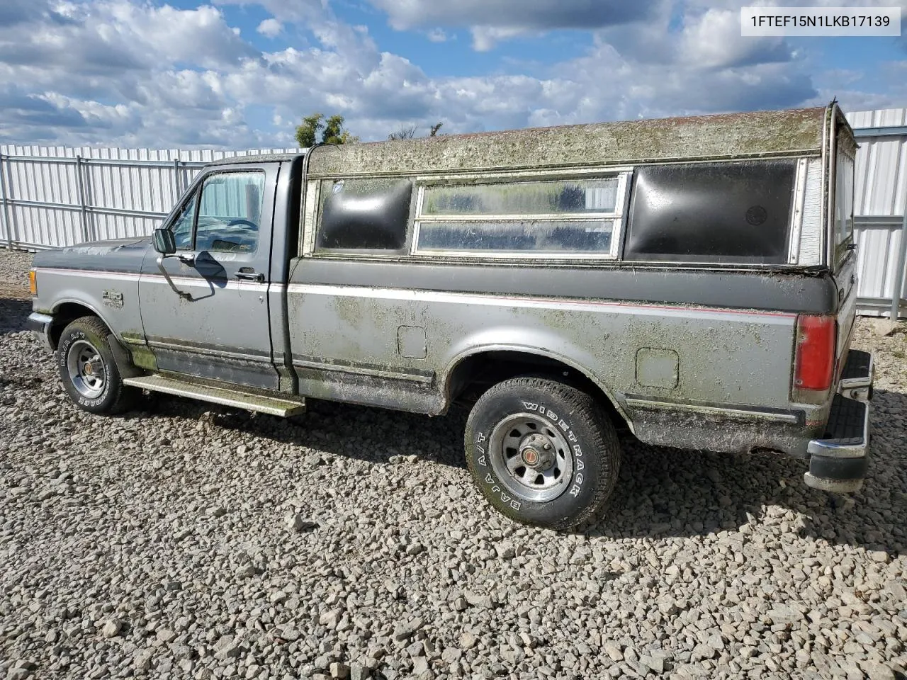 1990 Ford F150 VIN: 1FTEF15N1LKB17139 Lot: 71880524