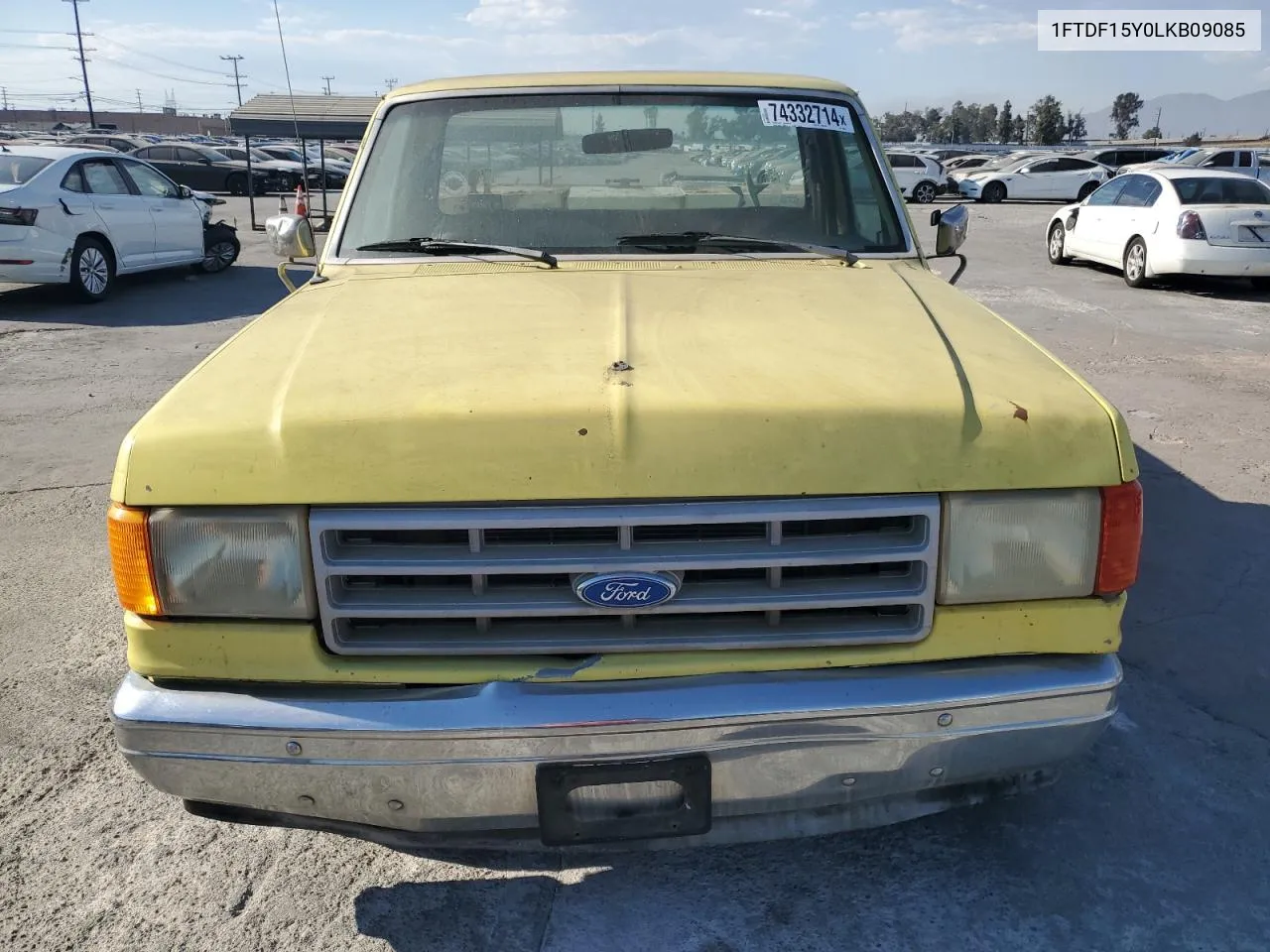 1990 Ford F150 VIN: 1FTDF15Y0LKB09085 Lot: 74332714