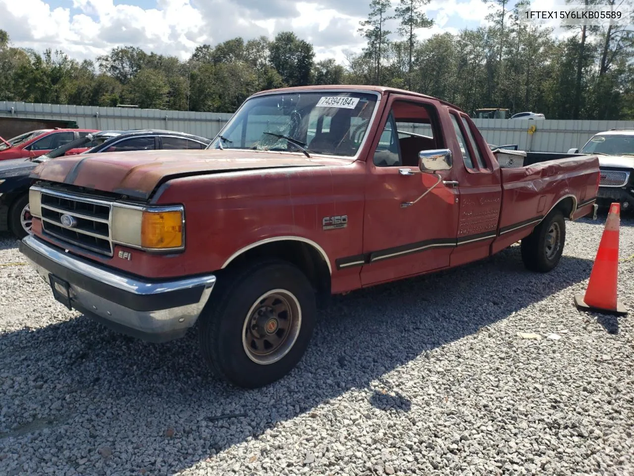 1990 Ford F150 VIN: 1FTEX15Y6LKB05589 Lot: 74394184