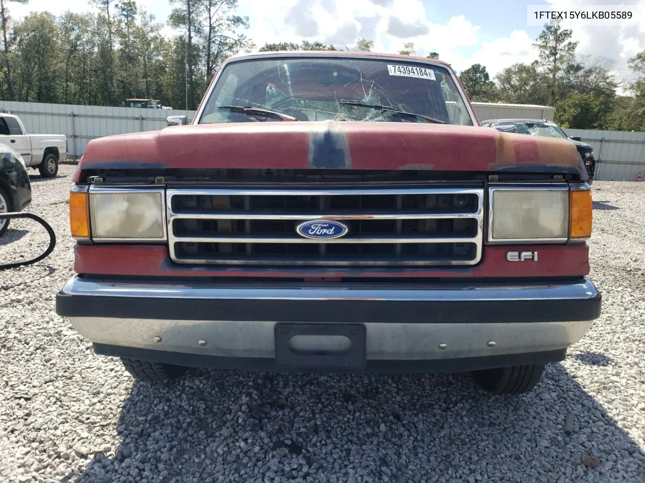 1990 Ford F150 VIN: 1FTEX15Y6LKB05589 Lot: 74394184