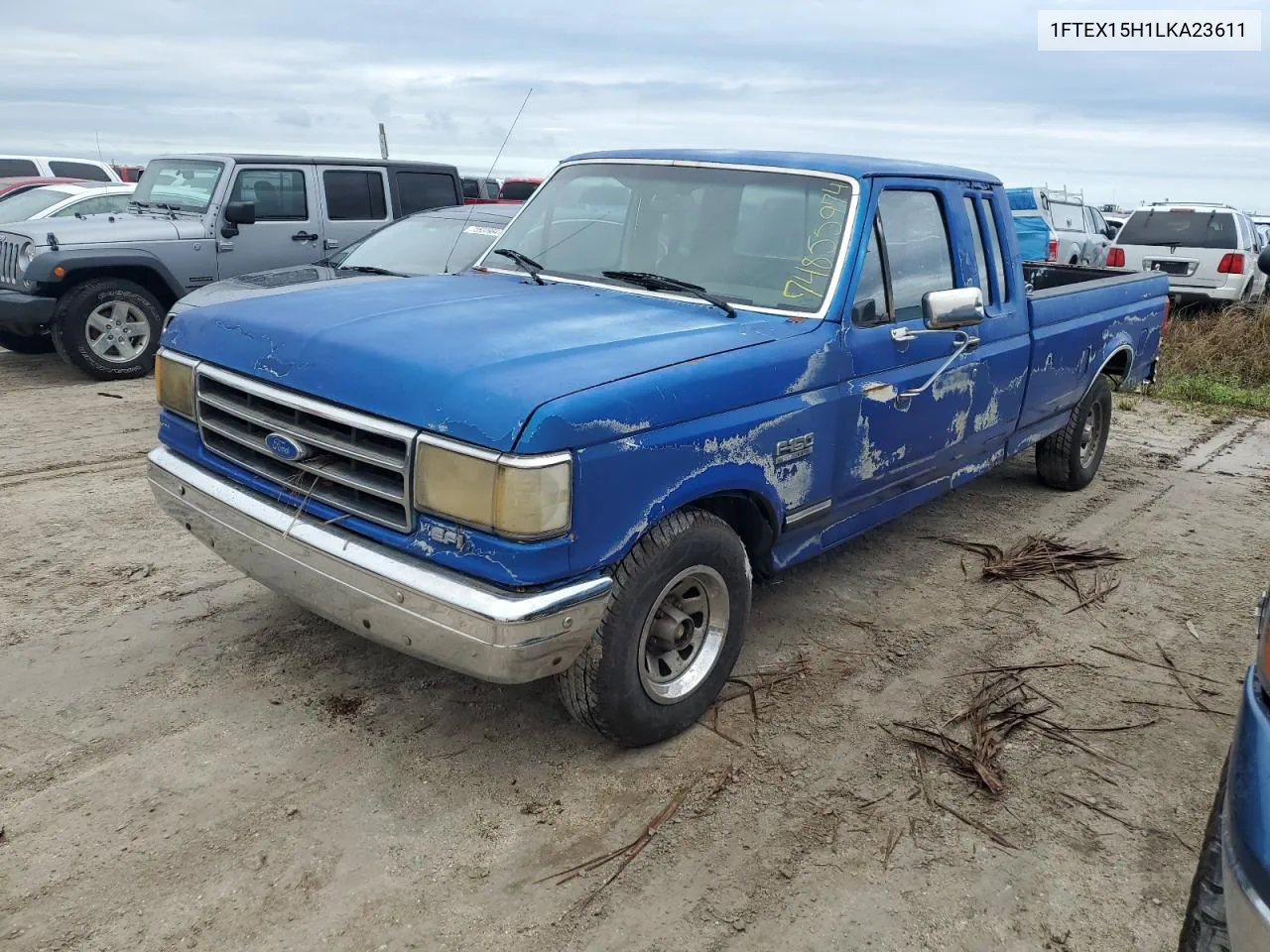 1990 Ford F150 VIN: 1FTEX15H1LKA23611 Lot: 74855974